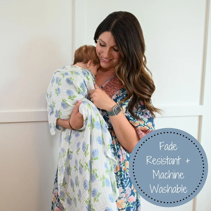 You Had Me At Hydrangea Baby Muslin Swaddle Blanket - Giften Market