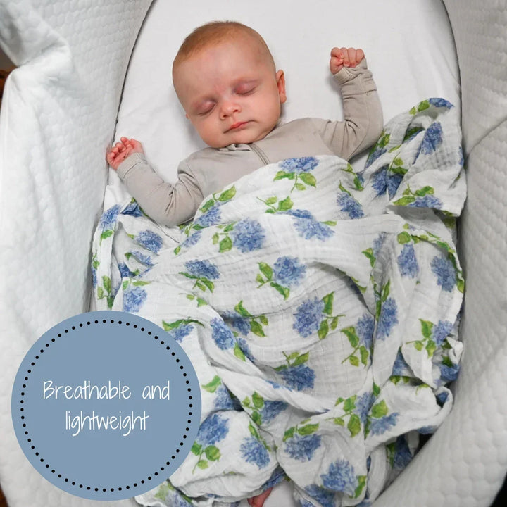 You Had Me At Hydrangea Baby Muslin Swaddle Blanket - Giften Market