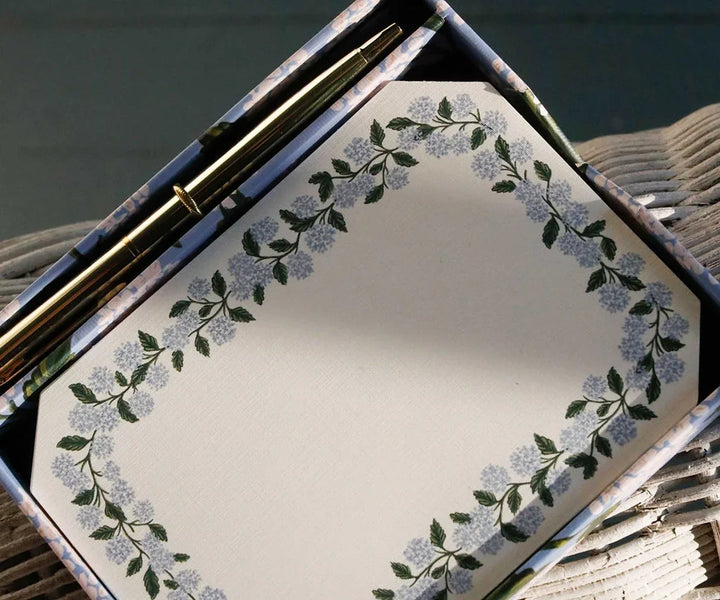 Hydrangea Note Writing Set