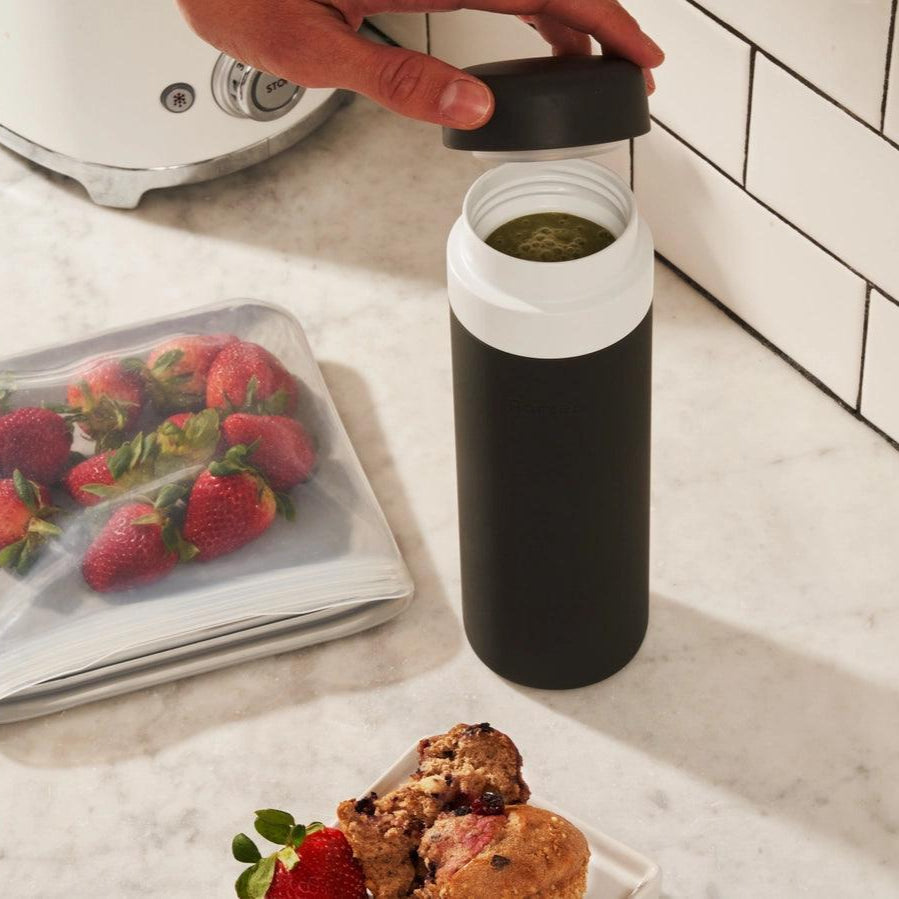 Insulated Ceramic Bottle - Charcoal - Giften Market