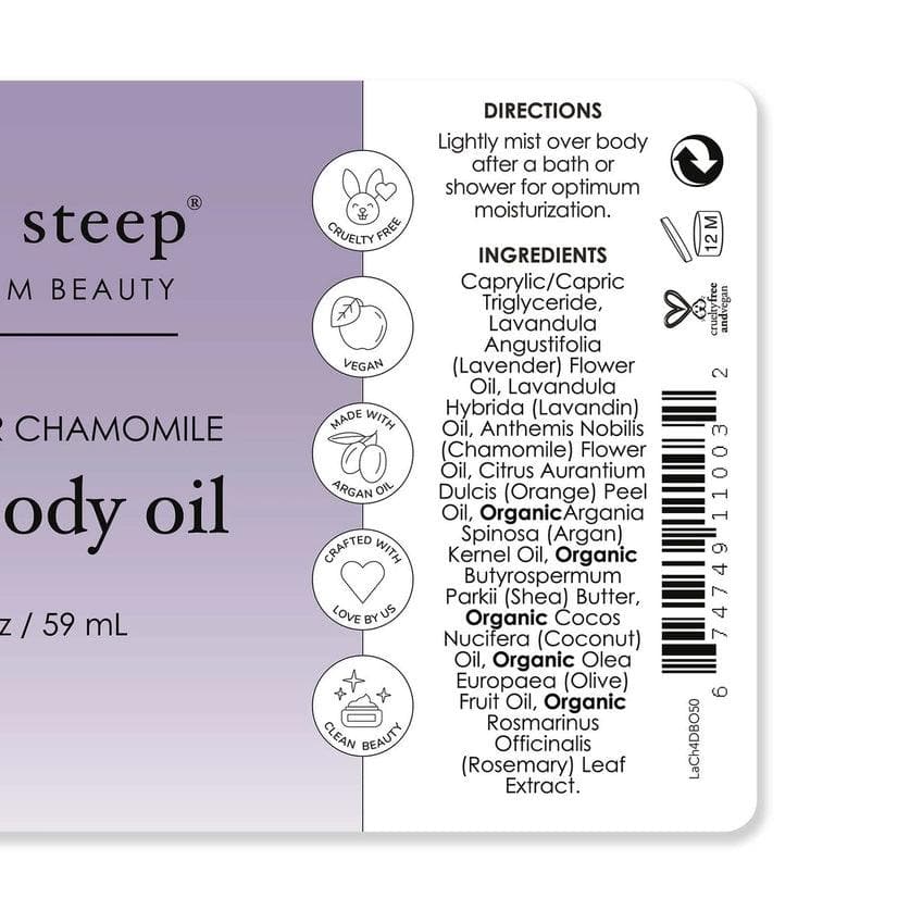 Lavender Chamomile Body Oil - Giften Market