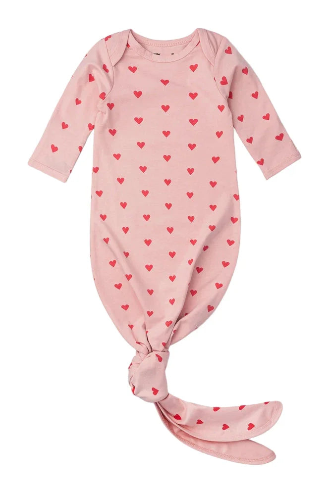 Set of 2 Knot It Baby Gowns - Light Pink
