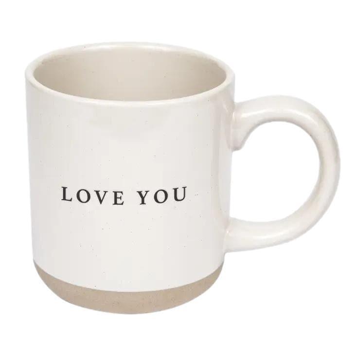 Love You Stoneware Coffee Mug - Thumbnail 3