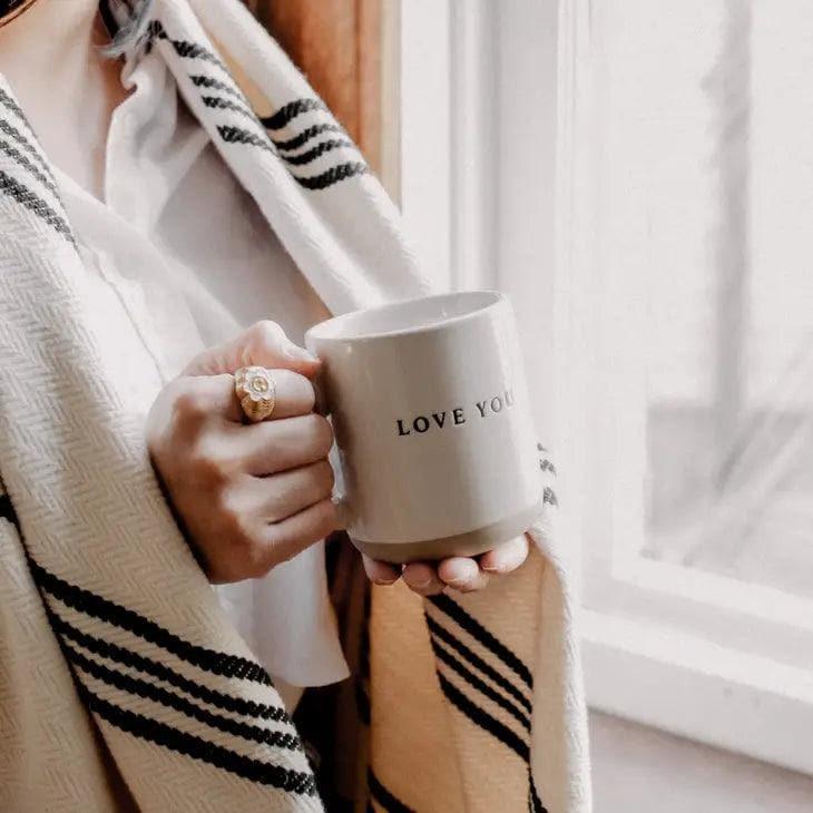 Love You Stoneware Coffee Mug - Giften Market