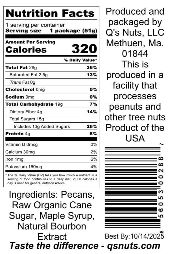 Maple Bourbon Pecans - 2oz - Giften Market