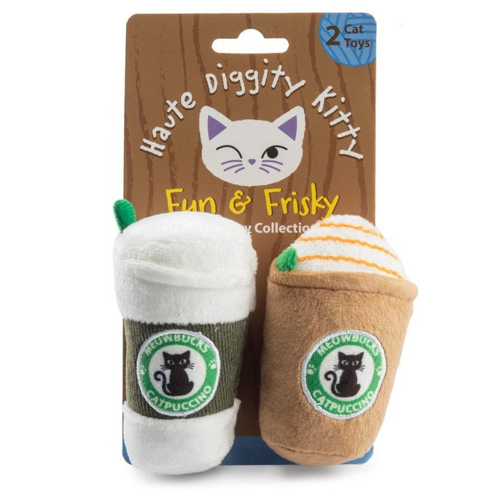 Meowbucks (2 Coffee Cups) Organic Catnip Toys - Giften Market