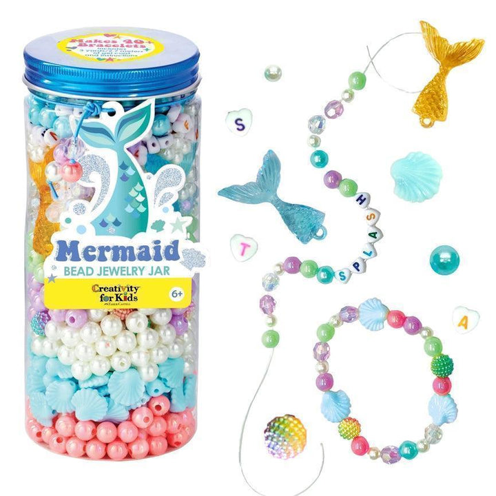 Mermaid Bead Jewelry Jar Craft Kit - Giften Market