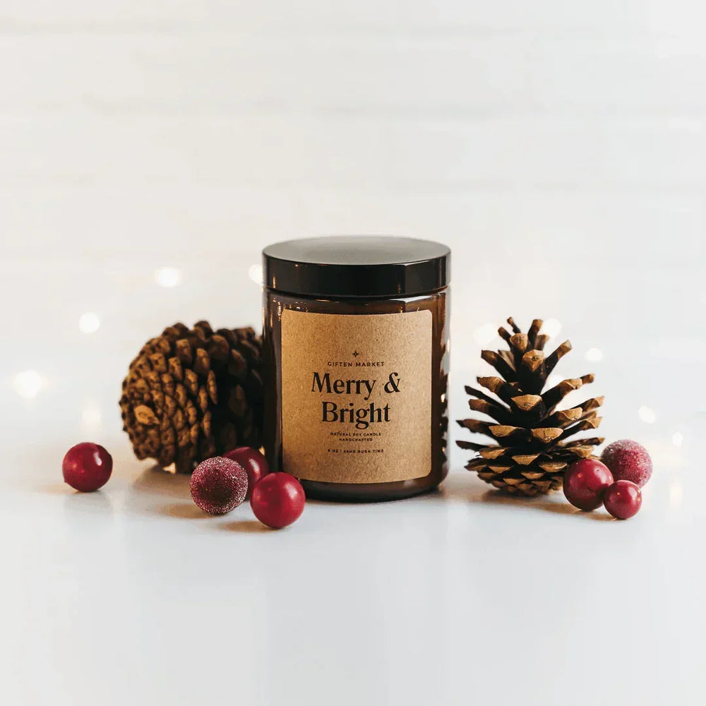 Merry & Bright Soy Candle - Giften Market
