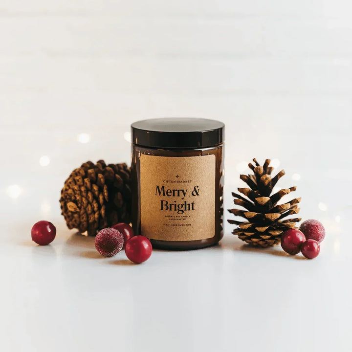 Merry & Bright Soy Candle - Giften Market