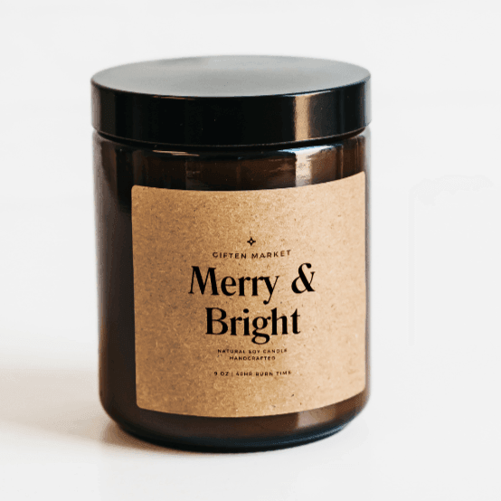 Merry & Bright Soy Candle - Giften Market