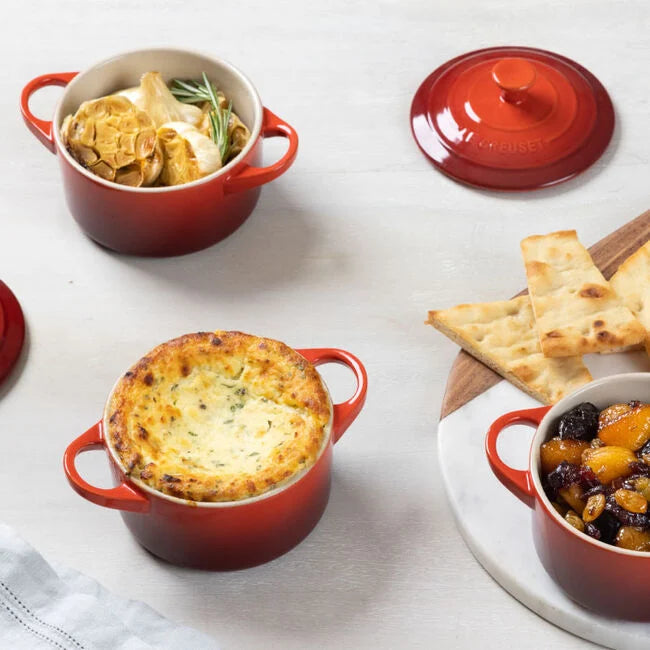 8 oz. Stoneware Mini Round Cocotte | Cerise