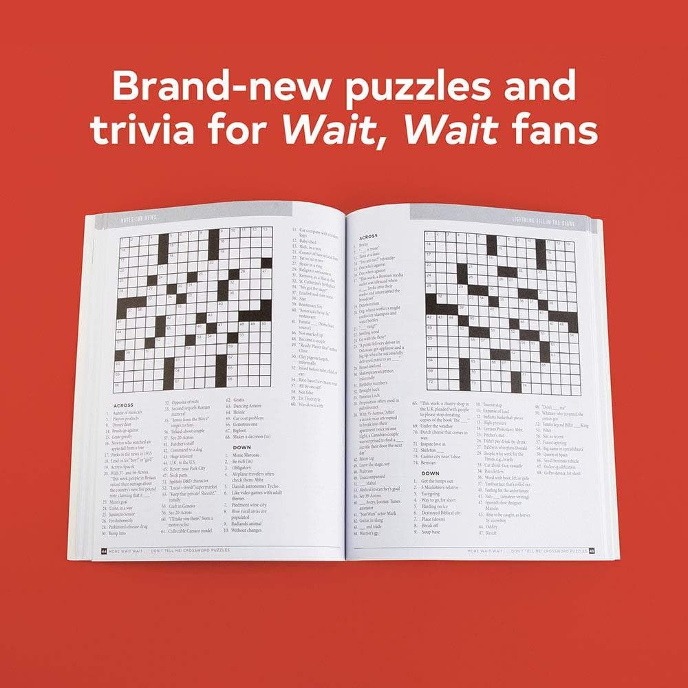 More Wait Wait...Don't Tell Me! Crossword Puzzles - Giften Market