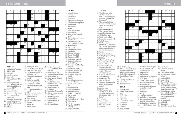 More Wait Wait...Don't Tell Me! Crossword Puzzles - Giften Market