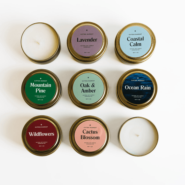 Mountain Pine Gold Travel Candle - Giften Market