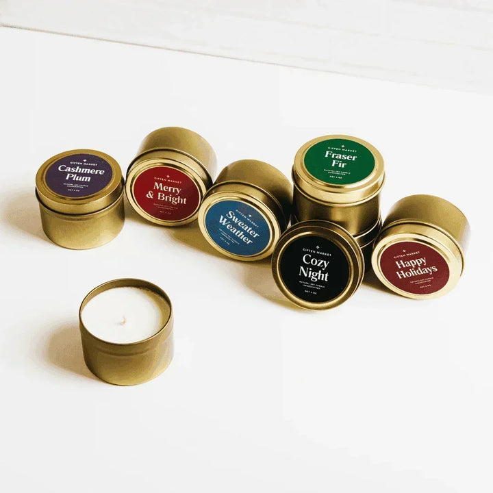 Mountain Pine Gold Travel Candle - Giften Market