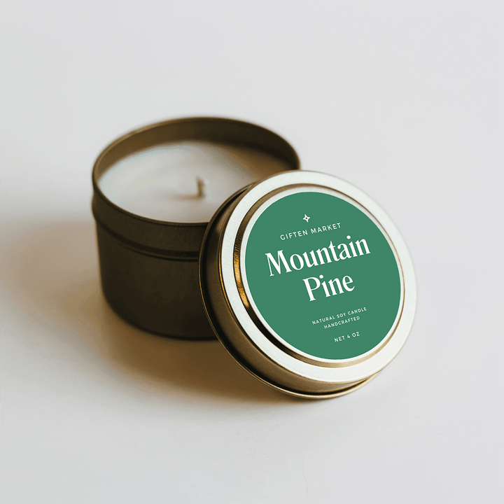 Mountain Pine Gold Travel Candle - Giften Market