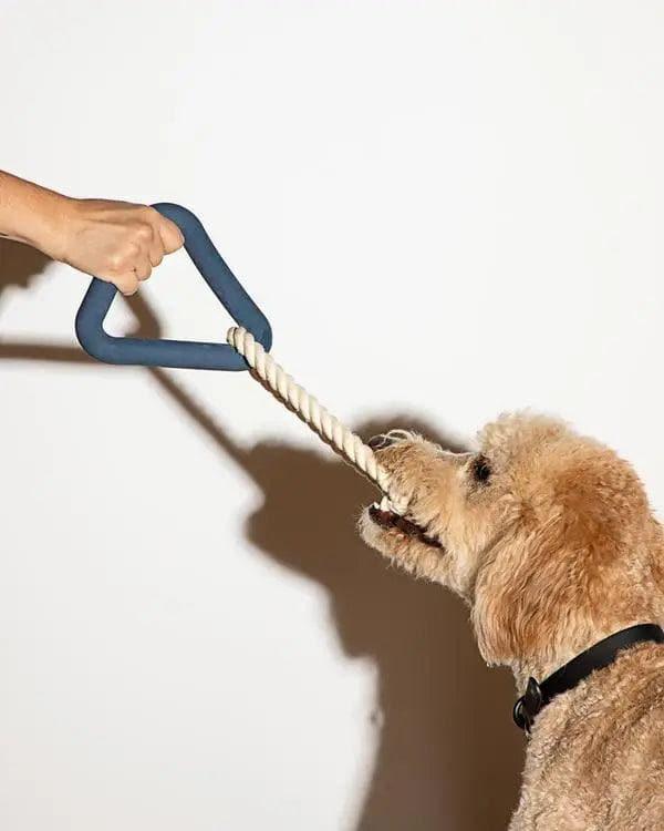 Navy Triangle Tug Toy - Giften Market