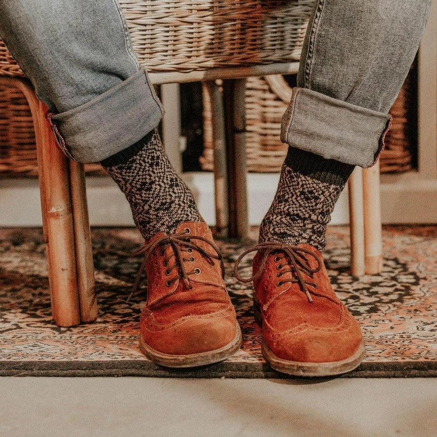 Nordic Merino Wool Socks - Ulf Denim - L - Giften Market