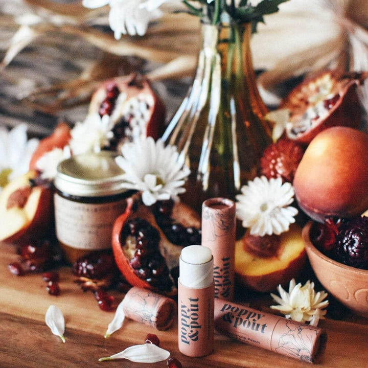 Pomegranate Peach Natural Lip Balm - Giften Market