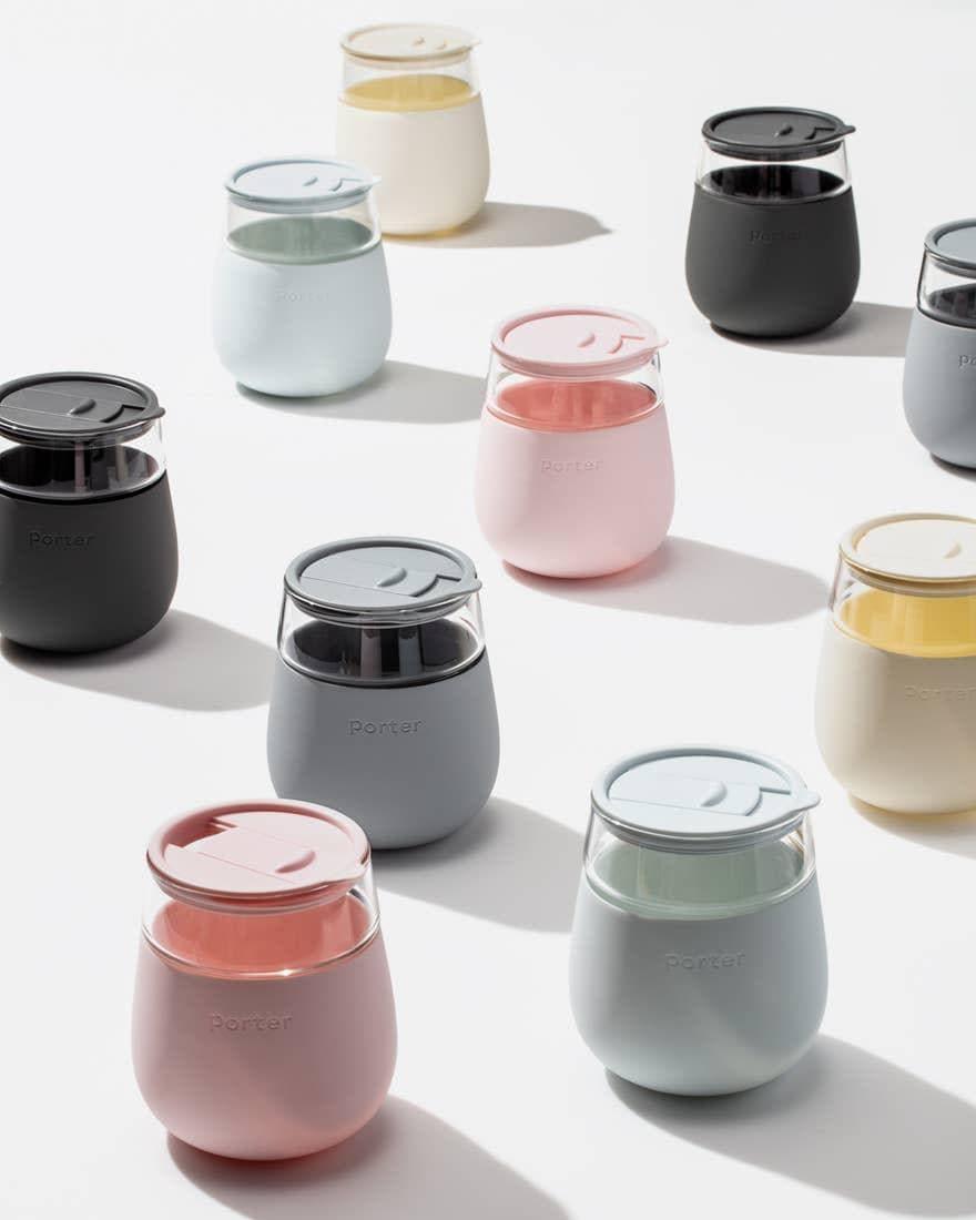 Porter Glass Cup - Charcoal - Giften Market