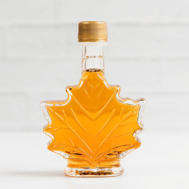 Pure Maple Syrup - Small Glass Leaf - Giften Market