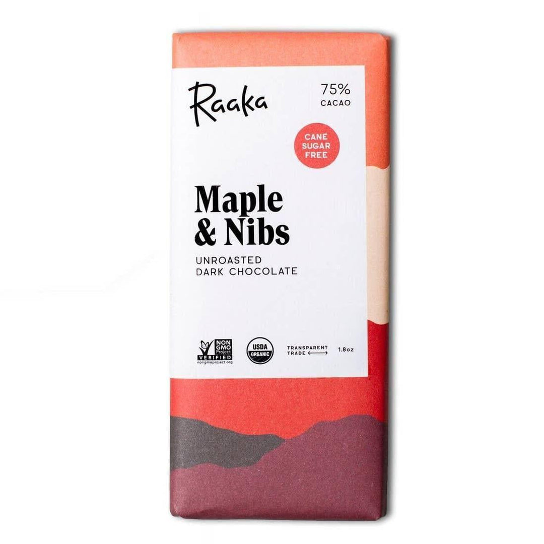 Raaka Maple and Nibs Chocolate Bar - Giften Market