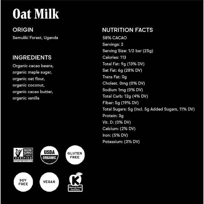 Raaka Oat Milk Chocolate Bar - Giften Market