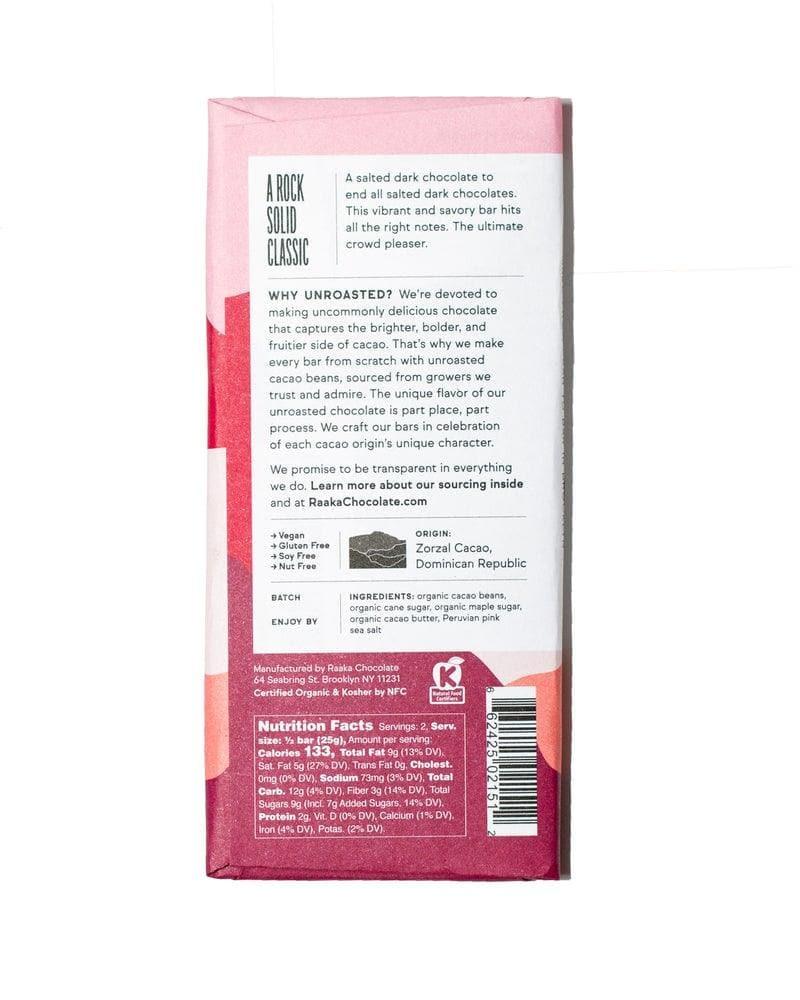 Raaka Pink Sea Salt Chocolate Bar - Giften Market