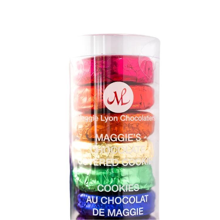 Rainbow Chocolate Covered Cookie Tube - Giften Market