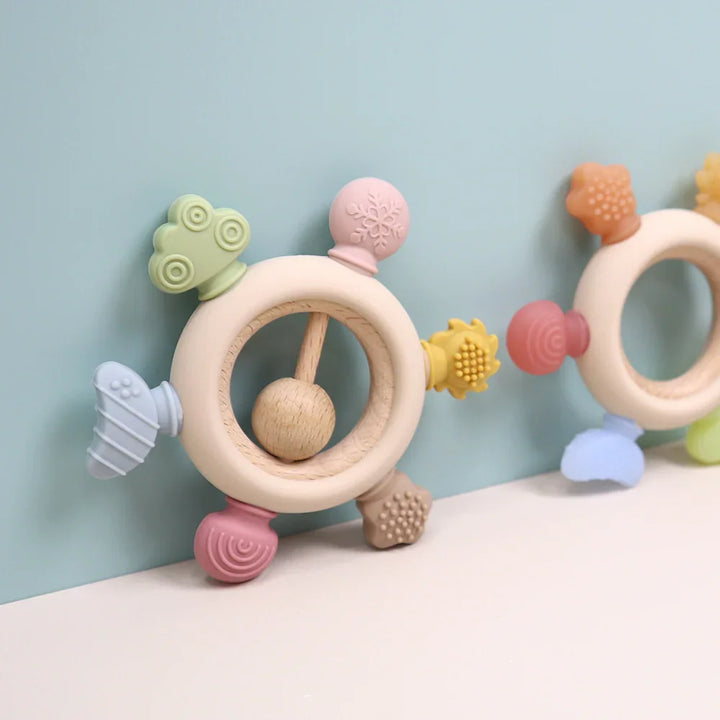 Rainbow Spokes Silicone Baby Teether - Giften Market