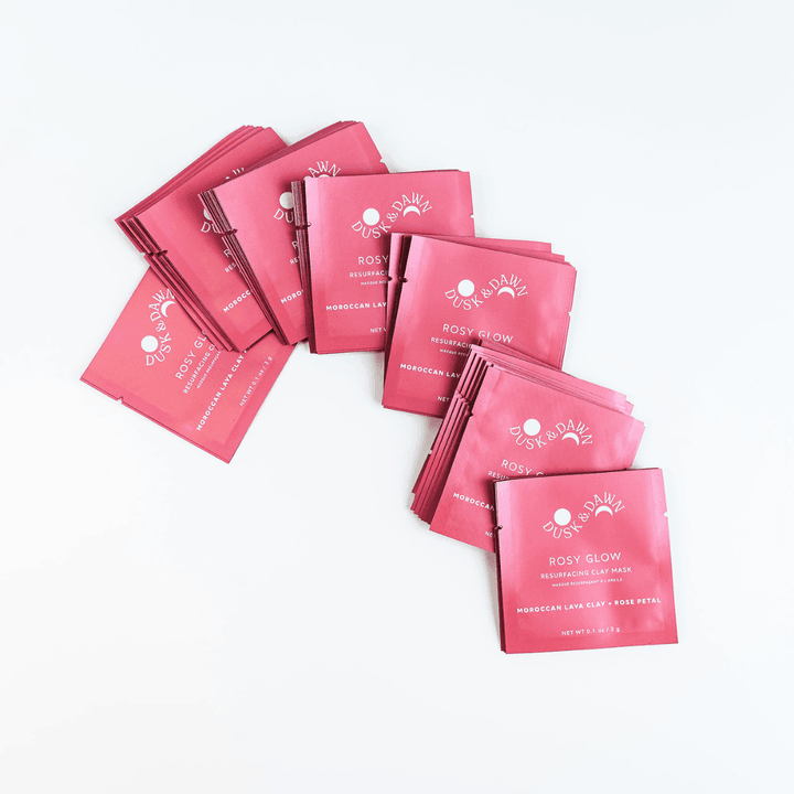Rosy Glow Resurfacing Clay Mask Pack - 50 Pcs - Giften Market