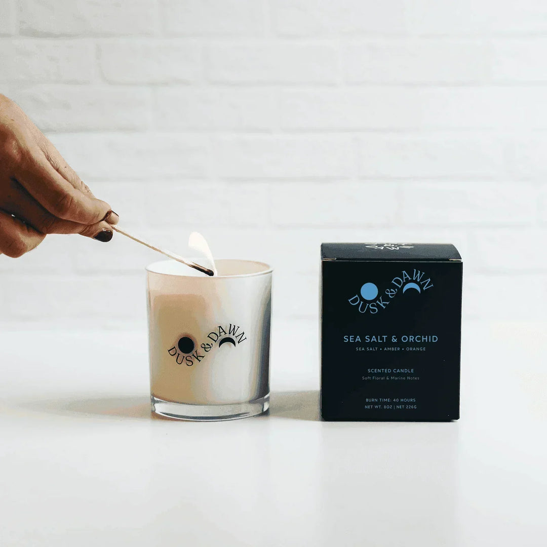 Sea Salt & Orchid Deluxe Soy Candle - Giften Market