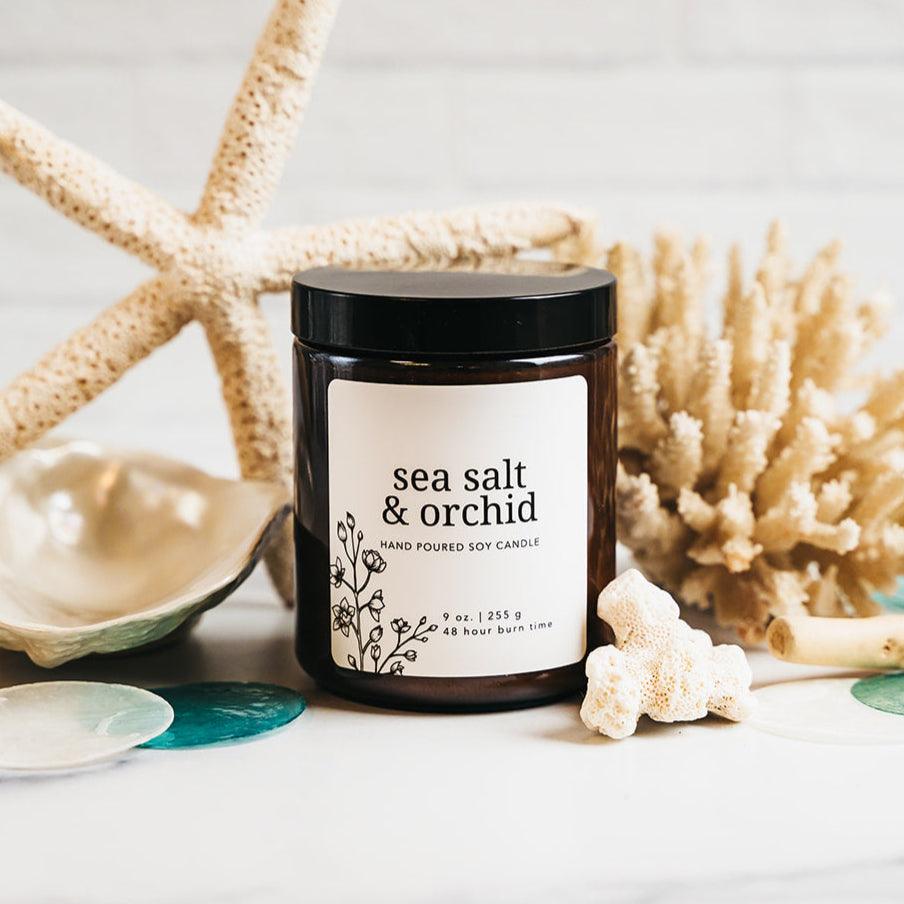 Sea Salt & Orchid Soy Candle - Giften Market