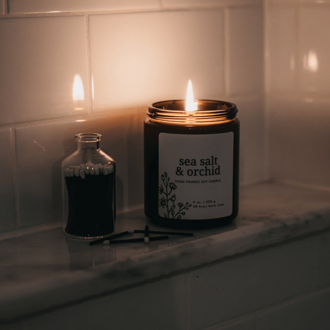 Sea Salt & Orchid Soy Candle - Giften Market