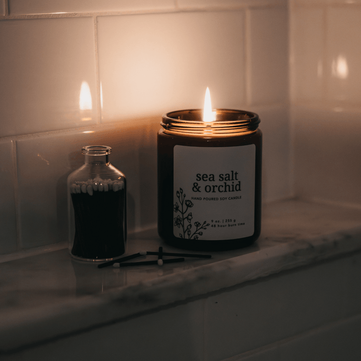 Sea Salt & Orchid Soy Candle - Giften Market