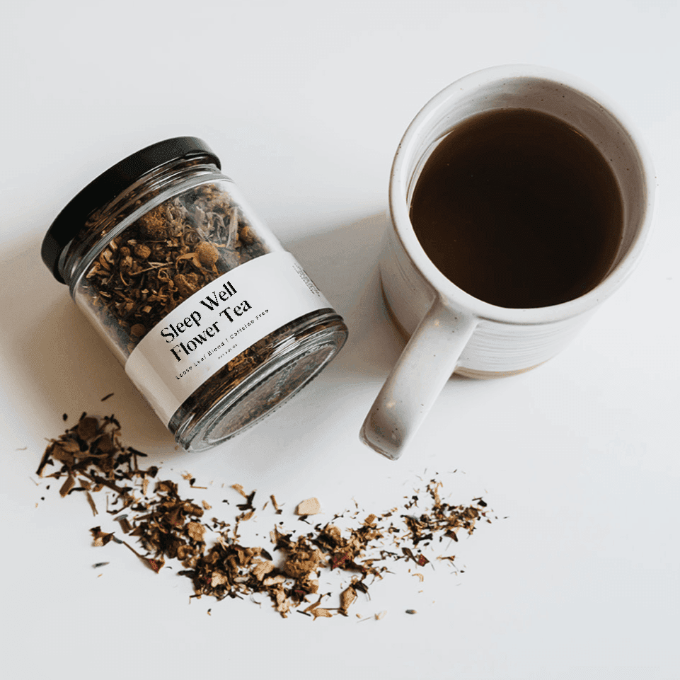 Sleep Well Flower Tea - Glass Jar - Giften Market