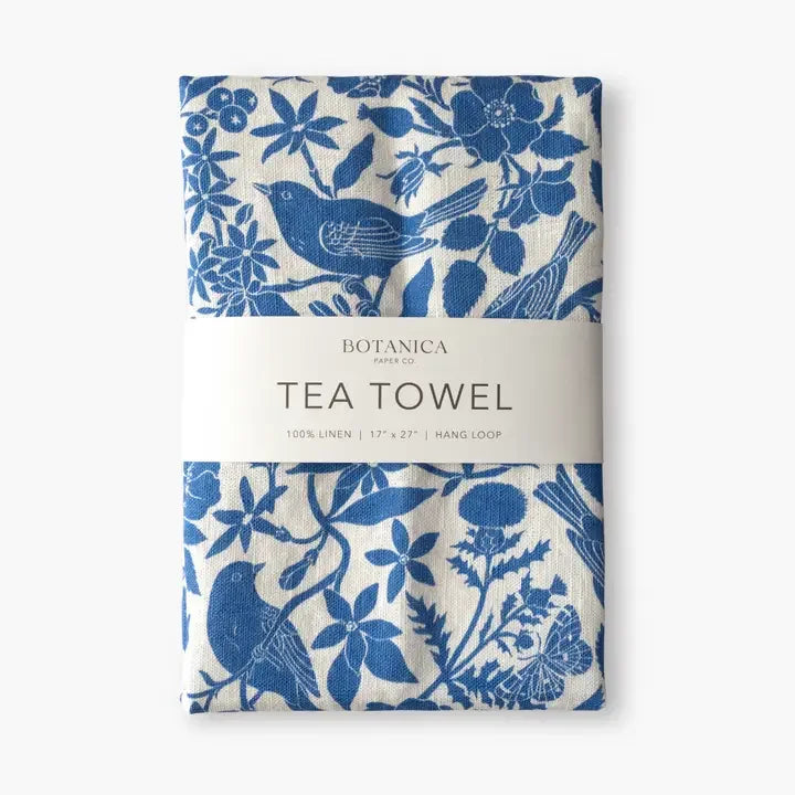 Songbirds - 100% Linen Tea Towel - Giften Market