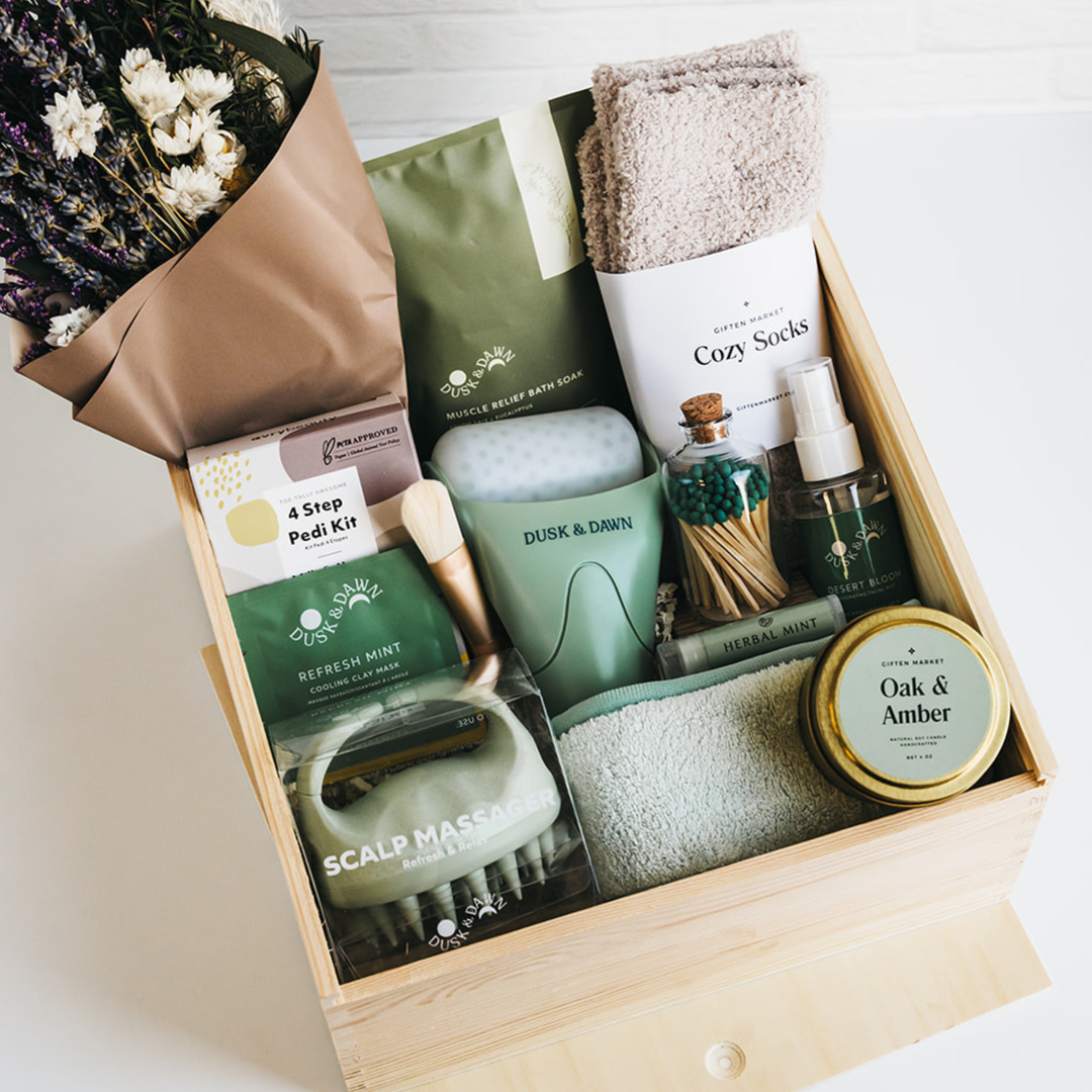 Soothing Sanctuary Luxury Gift Crate | Spa & Relaxation Gift | Giften Market