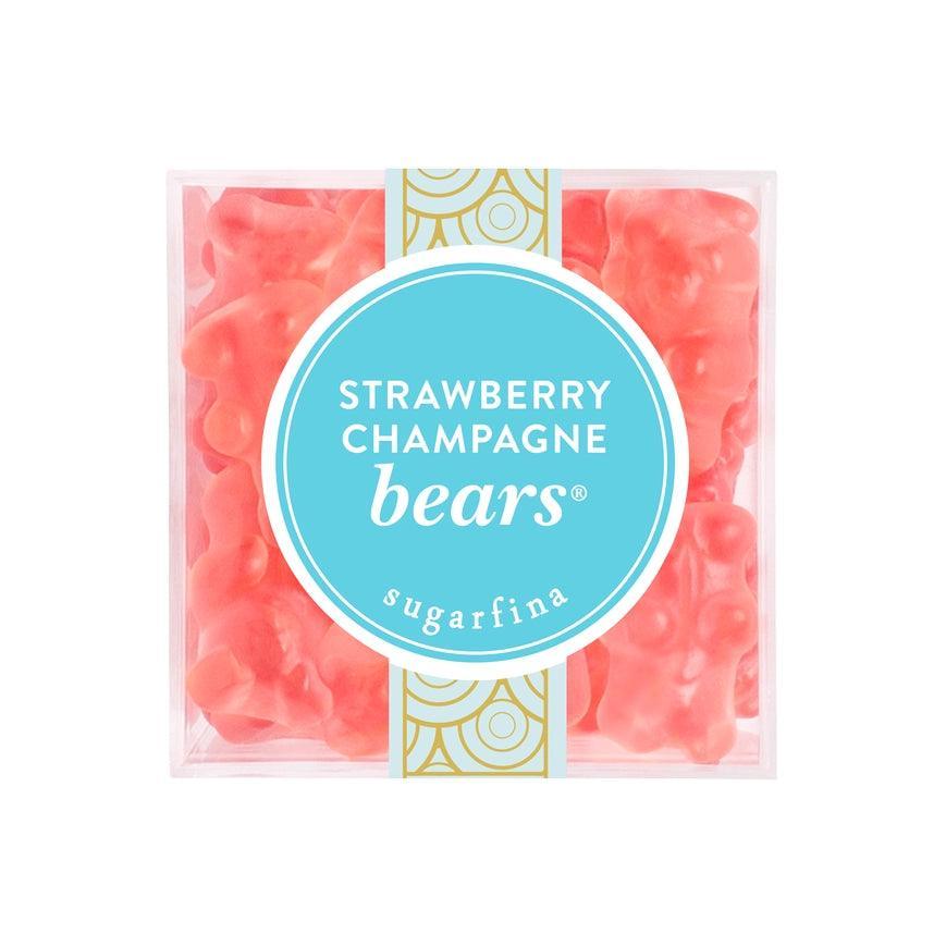 Strawberry Champagne Bears - Small Candy Cube - Giften Market