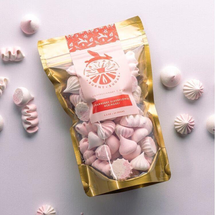 Strawberry Elderflower Meringues - Giften Market