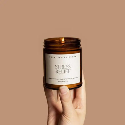 Stress Relief Soy Candle | White Label - Giften Market