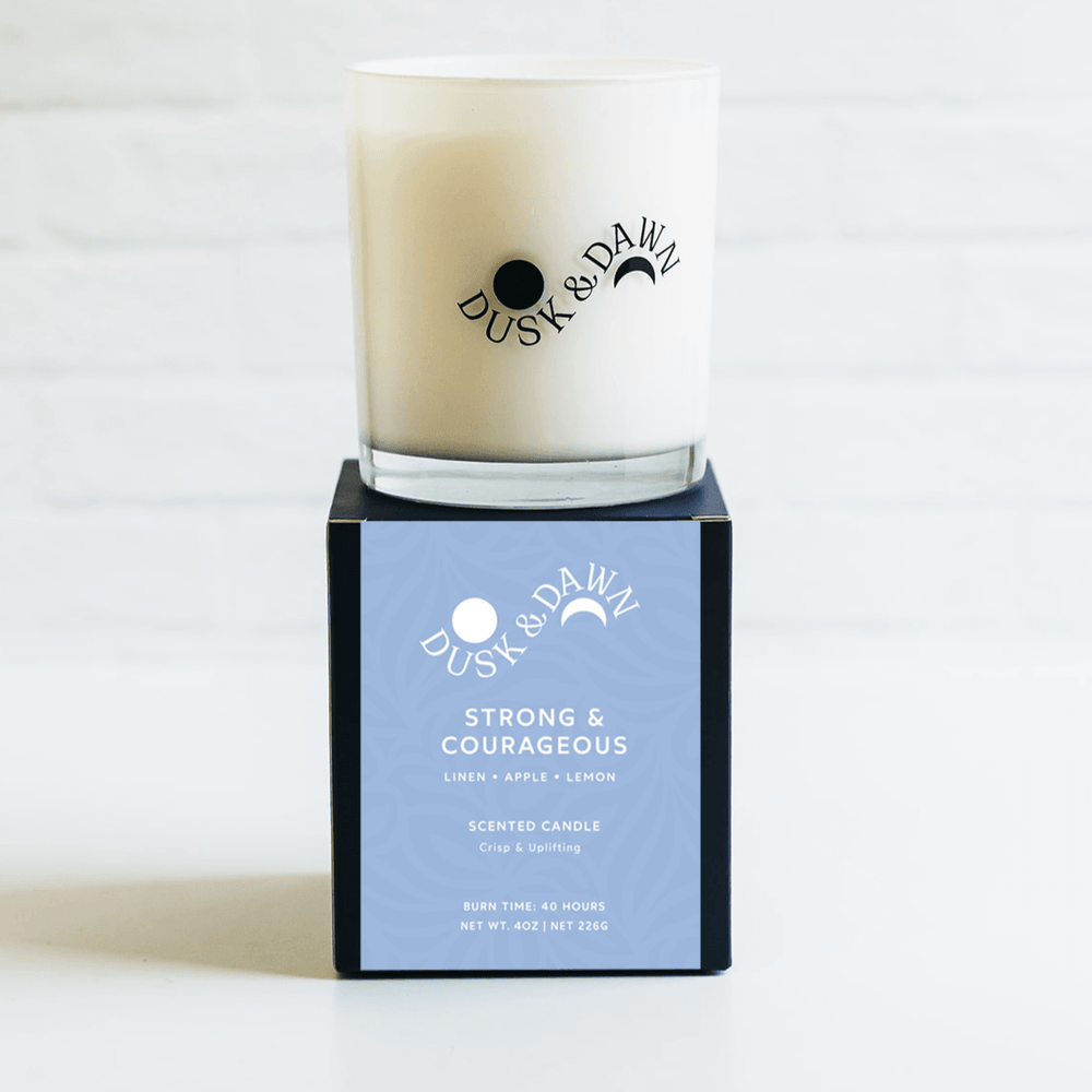 Strong & Courageous Deluxe Soy Candle - Giften Market