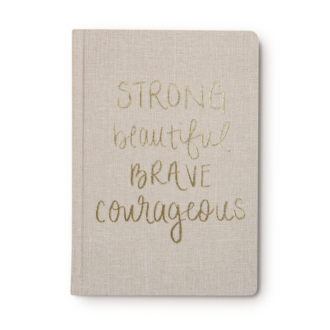 Strong Beautiful Brave Courageous Fabric Journal - Giften Market