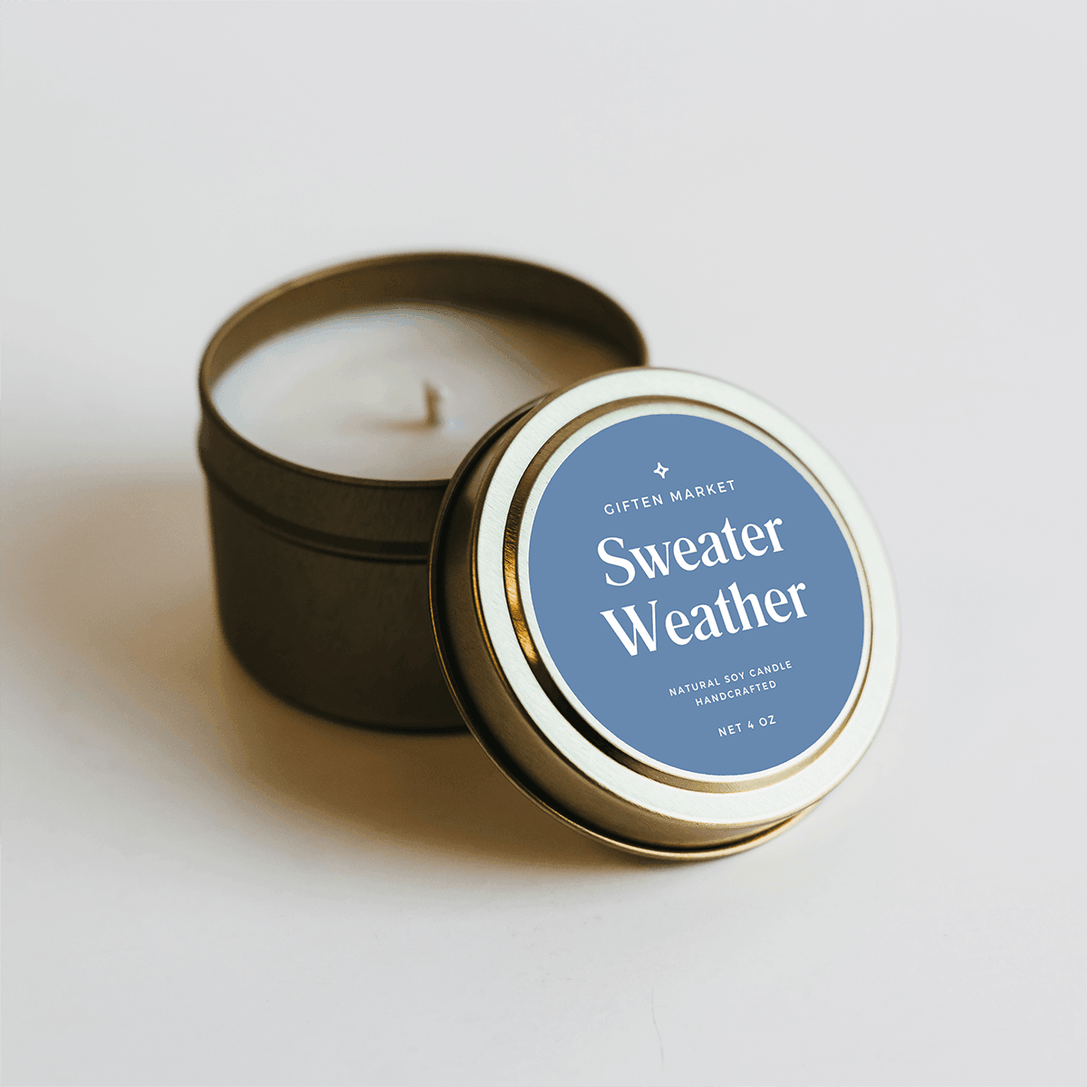 Sweater Weather Gold Travel Candle - Thumbnail 2