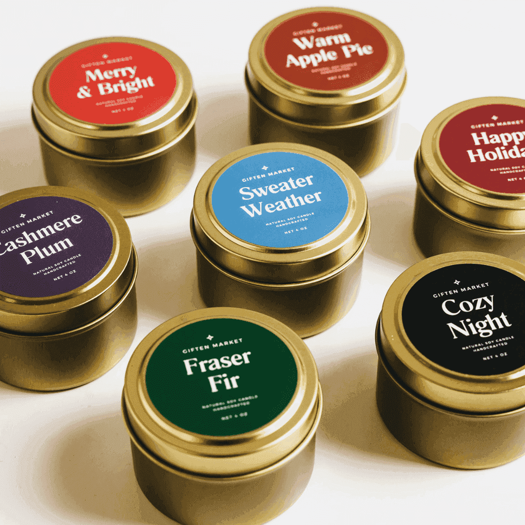 Sweater Weather Gold Travel Candle - Giften Market