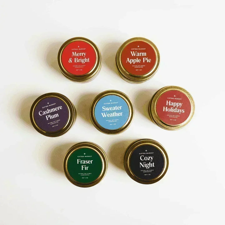 Sweater Weather Gold Travel Candle - Giften Market