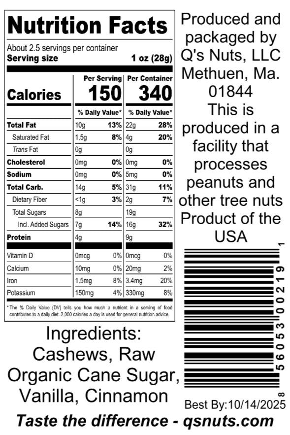 Sweet Roast Cashew - 2.5oz - Giften Market