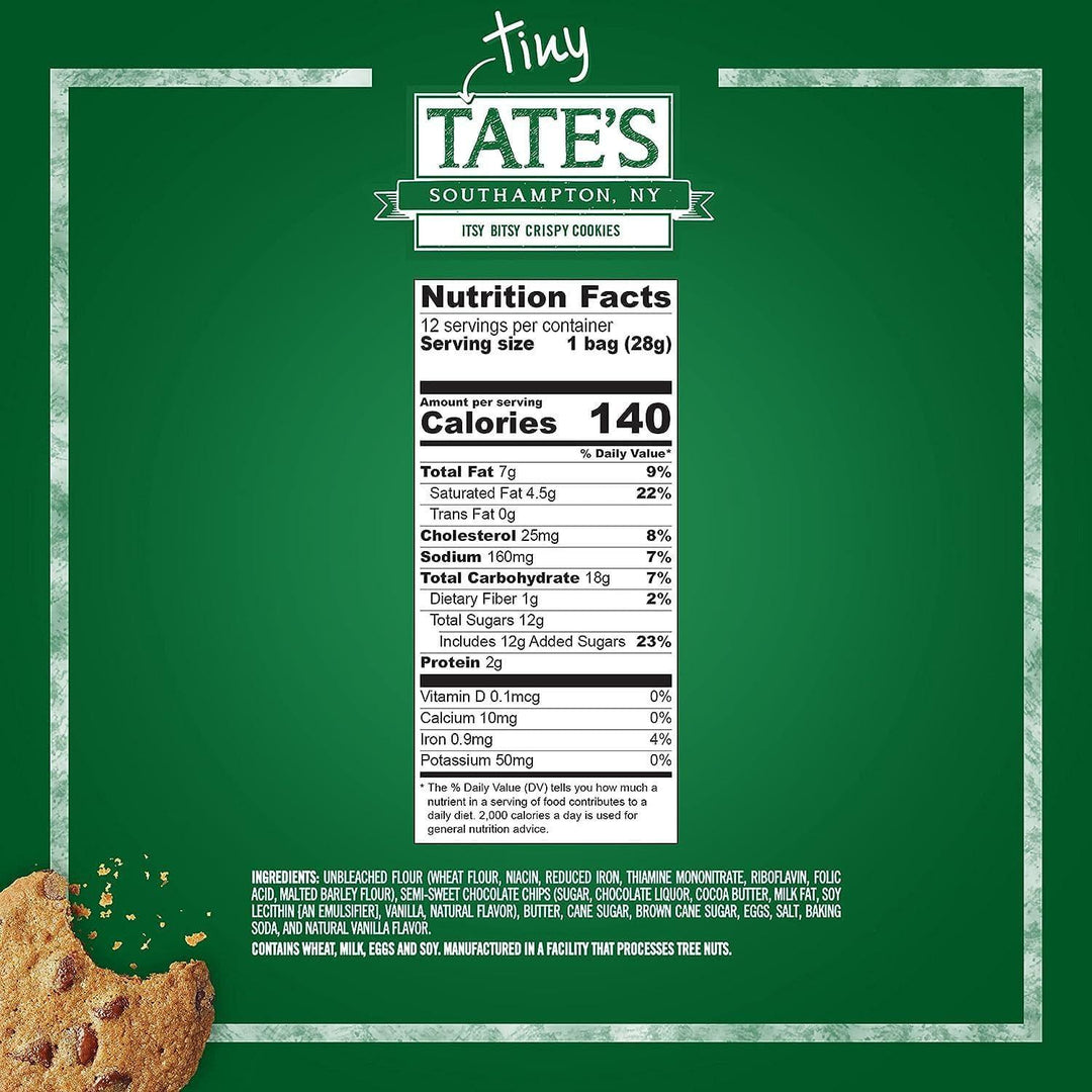 Tate's Bake Shop Tiny Chocolate Chip Cookies - Giften Market