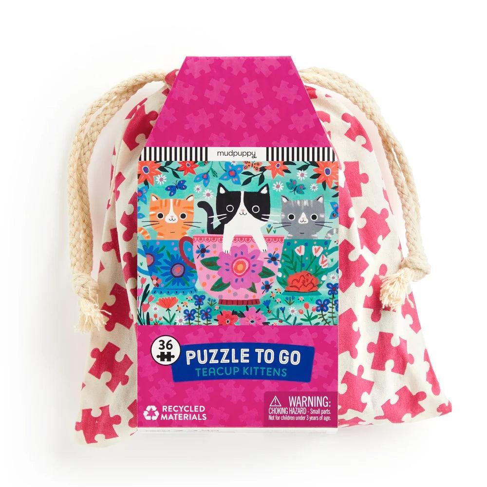 Teacup Kittens 36 Piece Puzzle to Go - Giften Market