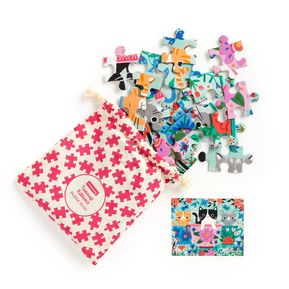 Teacup Kittens 36 Piece Puzzle to Go - Giften Market